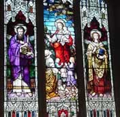 Transition metal compounds are used to produce stain glass windows.